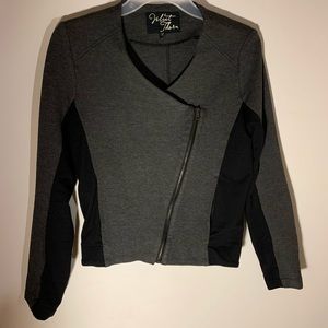 Black grey business jacket